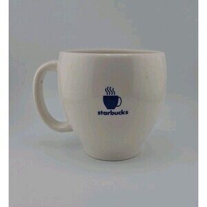 Vintage Collectible Starbucks Coffee Cup Mug White/Blue Barista 2003 15oz. Nice!